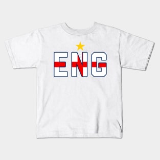 England Shorthand St Georges Flag Kids T-Shirt